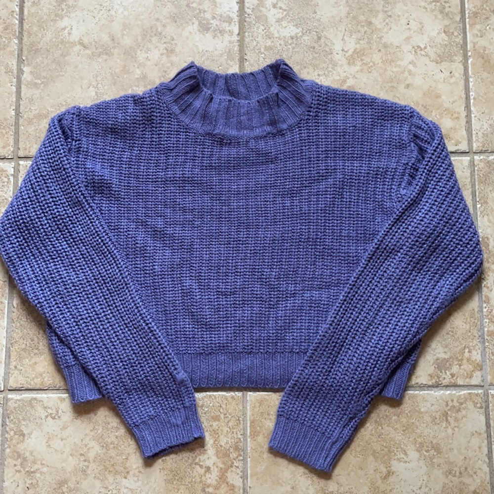 Purple knit sweater